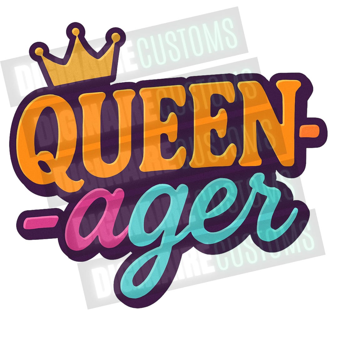 Queen-ager PNG - Transparent Background - Etsy