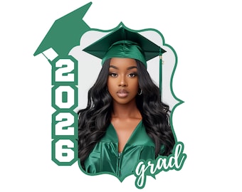 Plantilla editable de abanico de graduación de 2025