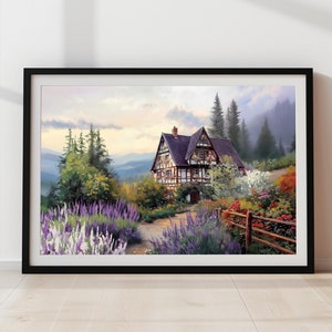 Poster Schwarzwald Haus – Landschaft, Natur, Deko Wandbild, Bauernhaus, Geschenkidee, Schwarzwald Poster, Haus in der Natur