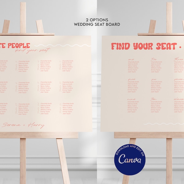 Wedding seat chart find your seat signage, board seat, our favorite people, wedding decor entry invitation welcome signage WED01