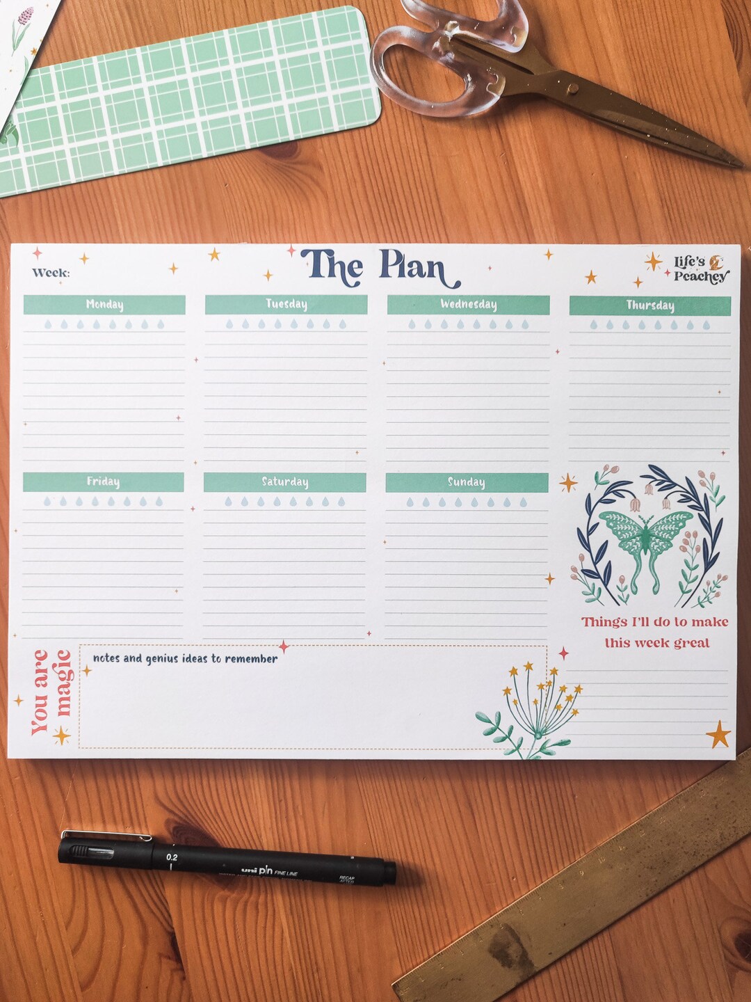 A4 Weekly Planner Pad | Daily Planner, to Do List, Everyday Planner ...