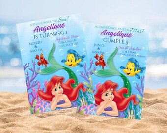 Little Mermaid Digital Invitation