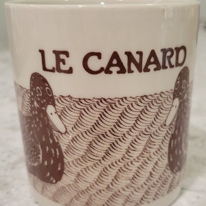 Taylor and NG coffee mug 1979 LE CANARD (duck)