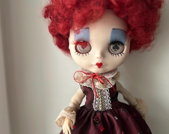 Custom Blythe Doll - OOAK Red Queen