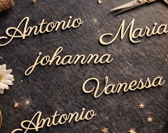 Personalized wooden nameplate – Individual wall decoration for every home