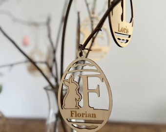 Personalized wooden Easter decorations | Easter gift | Easter tags with name | Easter | Easter ornaments | Wooden ornaments | Easter nest | Easter basket