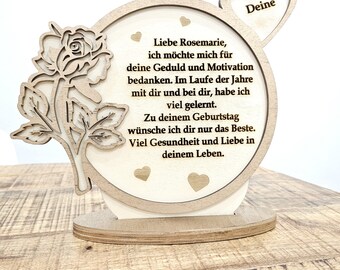 Personalized text frame for Mother's Day, Mother's Day gift, birthday gift, personalized gifts, nice gift idea
