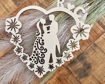 Wedding decoration personalized from wood | Cake topper | Caketopper | Engagement gift