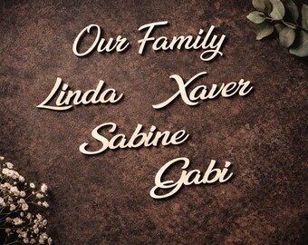 Personalized wooden nameplate – Individual wall decoration for every home