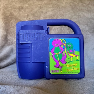 90年代ヴィンテージ　バーニー＆フレンズ サーモス　ランチボックス　58 Barney Lunch Box - Etsy