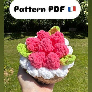 かぎ針編みのチュートリアル – グルメラズベリータルト — フランス語のPDF