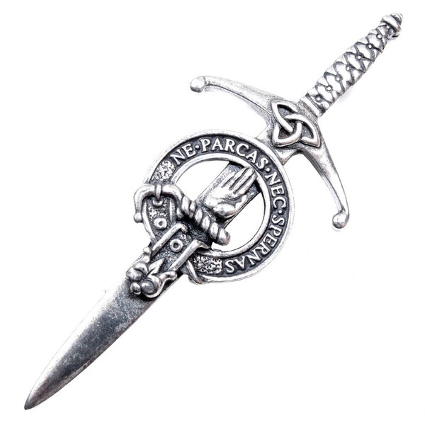 Clan Lamont Clan Crest Kilt Pin - Made in Scotland - Quality Pewter Pin Brooch Badge