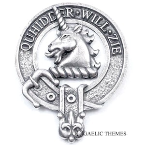 Clan Stewart of Appin Clan Crest Cap Badge - Made in Scotland - Quality Pewter Brooch Badge