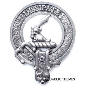 Clan Scrymegour Clan Crest Cap Badge - Made in Scotland - Quality Pewter Brooch Badge