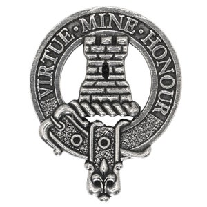Clan MacLean Clan Crest Cap Badge - Made in Scotland - Quality Pewter Brooch Badge