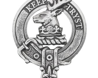 Clan Sempill Clan Crest Cap Badge - Made in Scotland - Quality Pewter Brooch Badge
