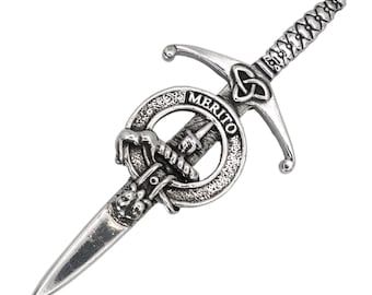 Clan Dunlop Clan Crest Kilt Pin - Made in Scotland - Quality Pewter Pin Brooch Badge