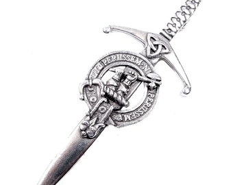 Clan Anstruther Clan Crest Kilt Pin - Made in Scotland - Quality Pewter Pin Brooch Badge