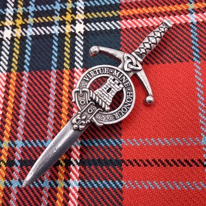 Clan MacLean Clan Crest Kilt Pin - Gemaakt in Schotland - Kwalitatieve tinnen pin broche badge