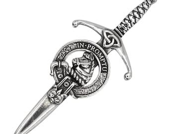 Clan Dunbar Clan Crest Kilt Pin - Made in Scotland - Quality Pewter Pin Brooch Badge