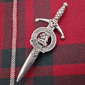 Clan MacGregor Clan Crest Kilt Pin - Made in Scotland - Pewter Brooch Badge