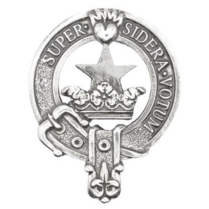 Clan Rattray Clan Crest Cap Badge - Made in Scotland - Quality Pewter Brooch Badge