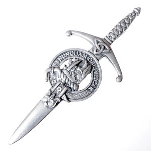 Clan MacIver Clan Crest Kilt Pin - Made in Scotland - Quality Pewter Pin Brooch Badge