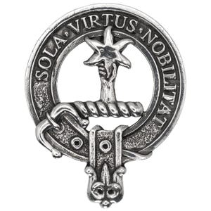 Clan Henderson Clan Crest Cap Badge - Made in Scotland - Quality Pewter Brooch Badge