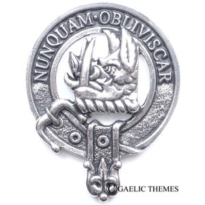 Clan MacIver Clan Crest Cap Badge - Made in Scotland - Quality Pewter Brooch Badge