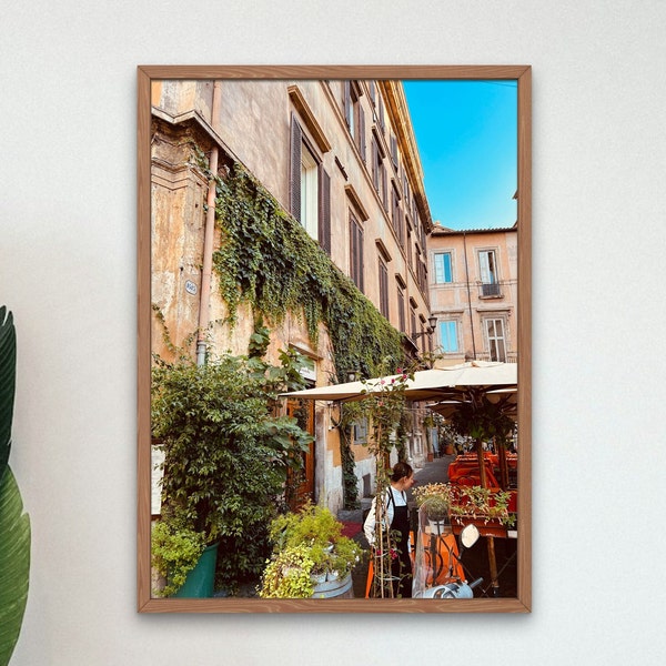 Rome Street Photography Digital Download | Italy Wall Art | Rome Digital Download | Rome Print | Trastevere | Italy Printable | Wall Art