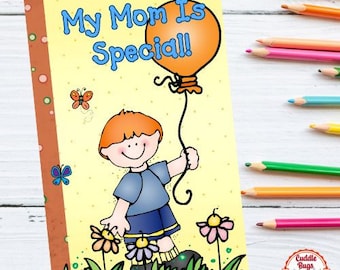 Booklet Mother Son Real Book Fun Activities Childrens Book Mothers Day Kids Activity Book Mom Gift Birthday Fun Book Year Round Christmas