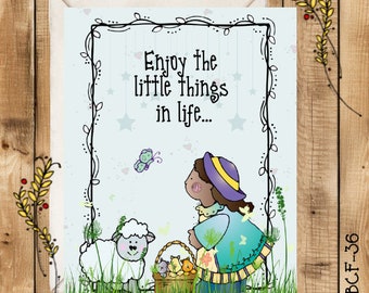 Sentimental Card, Friendship Card, Garden Friends Card, Inspiration Card, Thinking of You Card, Family Greeting, Positive Message Card