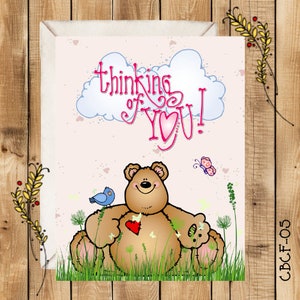 Thinking of You Card, Friendship Card, Positive Message Card, Family Sentiment, Hello Card, Just Because Card, Birthday Card, Inspiration