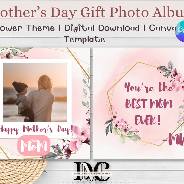 Mothers Day Gift | Canva Template | Instant Download | Mothers Day Photo Album | Presents | Photobook | Memory Book | Photo Book for Mother