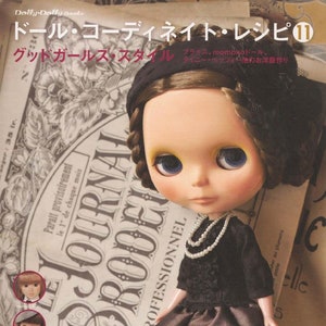 Doll Coordinate Recipe 11 salon de monbon | DIY Blythe Momoko Licca FR Doll Sewing Patterns PDF Instant Download Japanese Text | 121 Pages