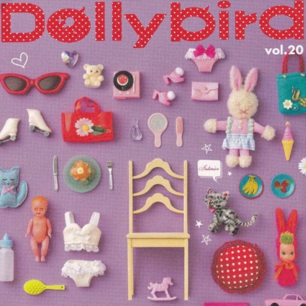 Dolly Vogel Vol. 20 | PDF-bestand Volledige tekstpatronen downloaden | Blythe Momoko Licca Susie BJD Pullip DIY Doll Collectors Japans tijdschrift