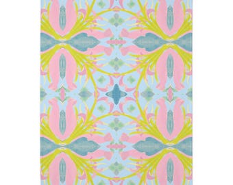 Blue Pink Green Velveteen Plush Blanket, Dorm Throw Blanket, Matching Dorm Bedding, Laura Park Dupe, Dorm Decor College Girls, Gift for Her