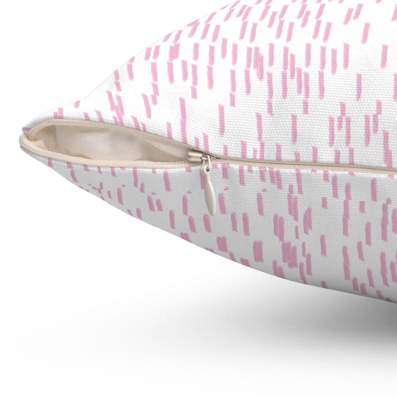 Pink Watercolor Abstract Pillow: Trendy Dorm Decor, Mix and Match Throw Pillows, Teen Girl Bedding image 5