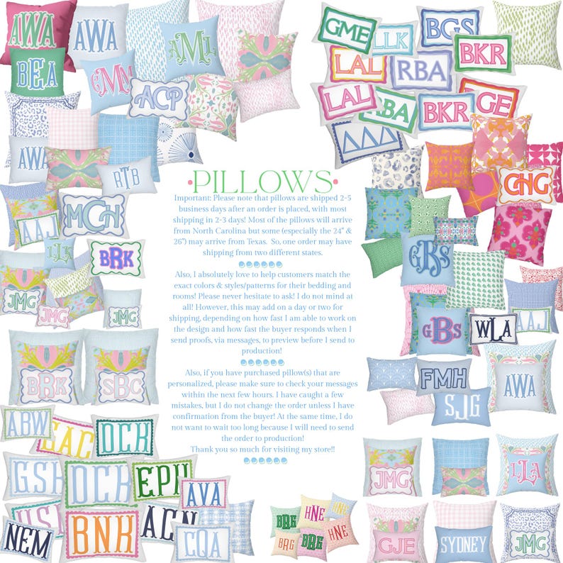 Personalized Lumbar, Dorm Room Pillow, Trendy Accent Pillow, Trendy Chic Pillow, Preppy Dorm Decor, Trendy Chic Décor, custom sororitygift image 10