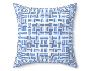 Trendy Chic Pillow, Blue Accent Pillow, Home Officer, Trendy Preppy, Custom Dorm Decor, Grand millennial Decor, Preppy Chic, Home Decor