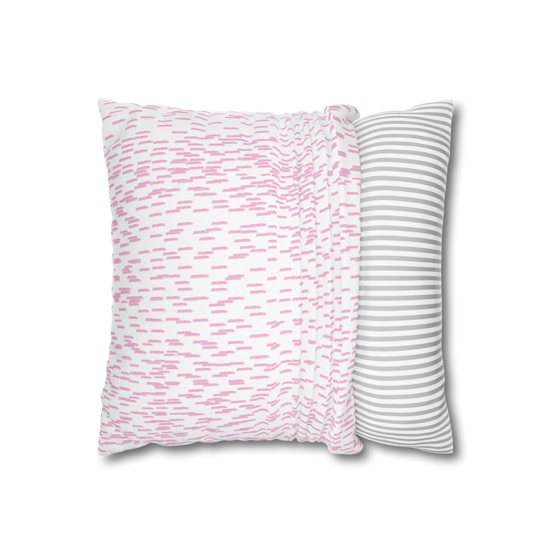 Pink Watercolor Abstract Pillow: Trendy Dorm Decor, Mix and Match Throw Pillows, Teen Girl Bedding image 9