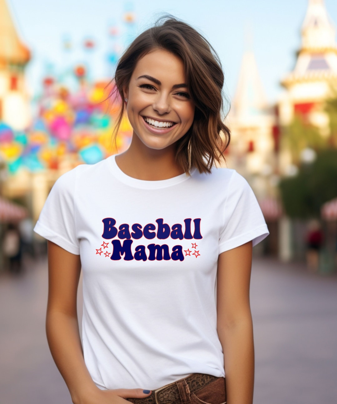 Baseball Mama Shirt, Ballpark Mama, Baseball Mom Tee, Cute Mama