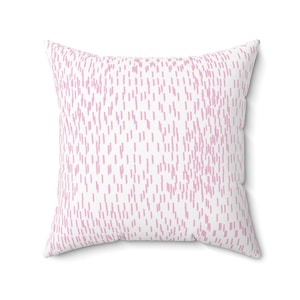 Pink Watercolor Abstract Pillow: Trendy Dorm Decor, Mix and Match Throw Pillows, Teen Girl Bedding image 4