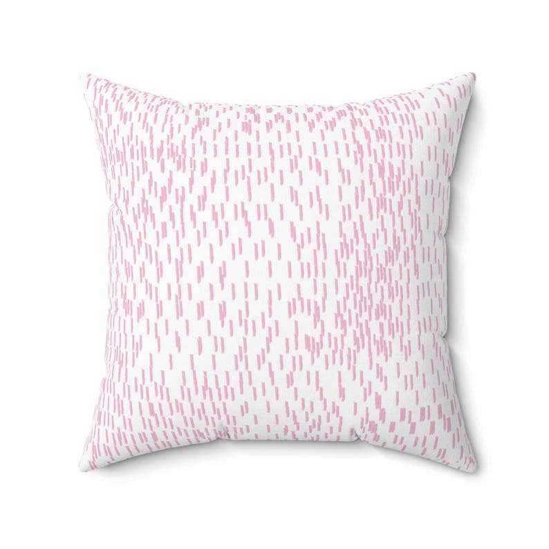 Pink Watercolor Abstract Pillow: Trendy Dorm Decor, Mix and Match Throw Pillows, Teen Girl Bedding image 4