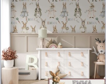 Emma, Custom Design Baby Wallpaper, Customisable Wallpaper, Custom Nursery Wall, Custom Order Wallpaper, Bespoke Wallpaper