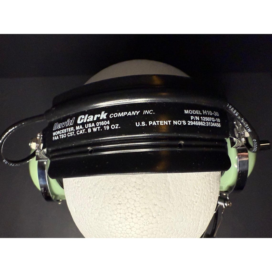 David Clark H10-30 Aviation Headset Dual Plug With Microphone, foto 3 di 5