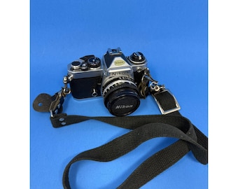 Nikon FE 35mm SLR Film Camera + Nikon Lens Series E 50MM 1:1.8