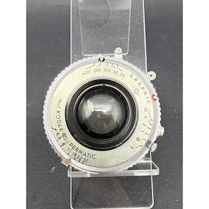 Kodak 88 mm f/6.8 Graphic No. 1 Supermatic Bausch & Lomb-groothoeklens, zoals deze is