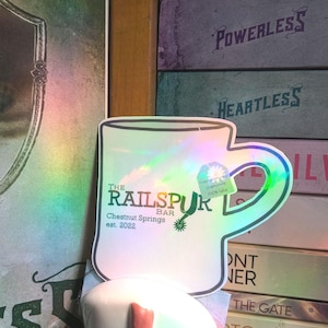 The Railspur Bar Mug// Hopeless Beau and Bailey // Chestnut Springs Drink Sticker Collection // Officially Licensed Elsie Silver Merchandise