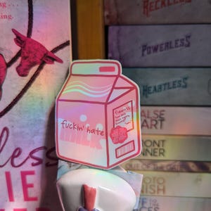 F*ckin Hate Milk // Flawless Rhett and Summer // Chestnut Springs Drink Sticker Collection // Officially Licensed Elsie Silver Merchandise